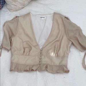super down cropped blouse